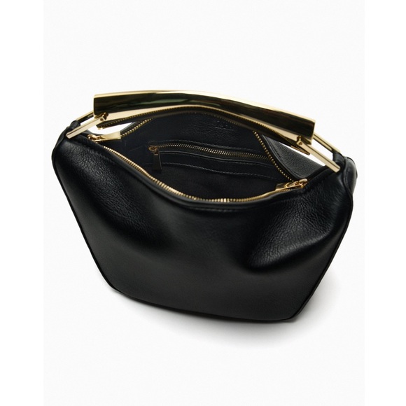 Zara METAL HANDLE BUCKET BAG - Picture 10 of 11